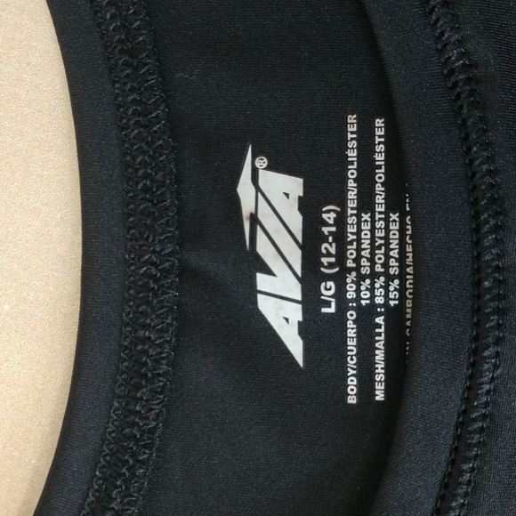 AVIA black athletic top. Size L (12-14) - Picture 5 of 8